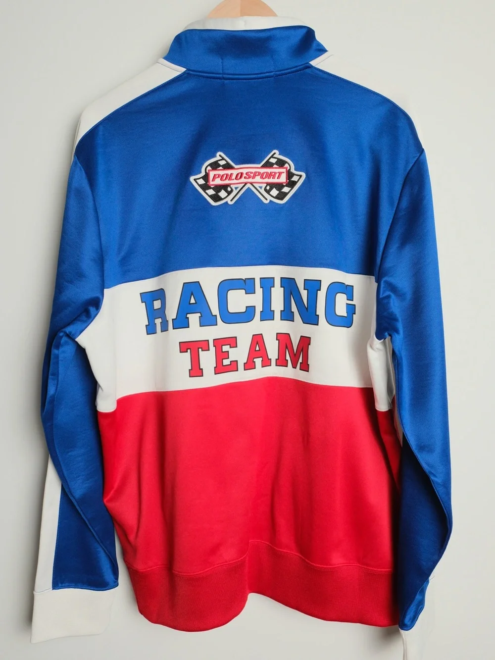 Polo Sport Ralph Lauren Racing Quarter Zip Sweatshirt Pullover Large - Picture 4 of 11